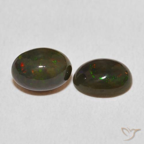 Pedras preciosas de Opala Multicolorido natural de 1.59 ct, oval, Opaco