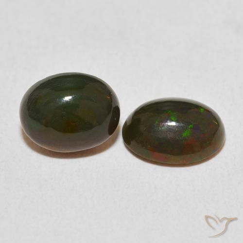 Pedras preciosas de Opala Multicolorido natural de 2.50 ct, oval, Opaco