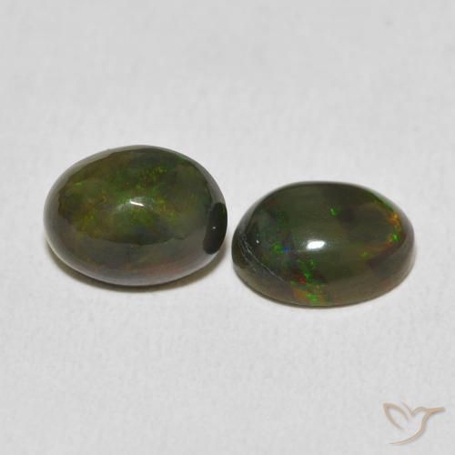 Pedras preciosas de Opala Multicolorido natural de 2.37 ct, oval, Opaco