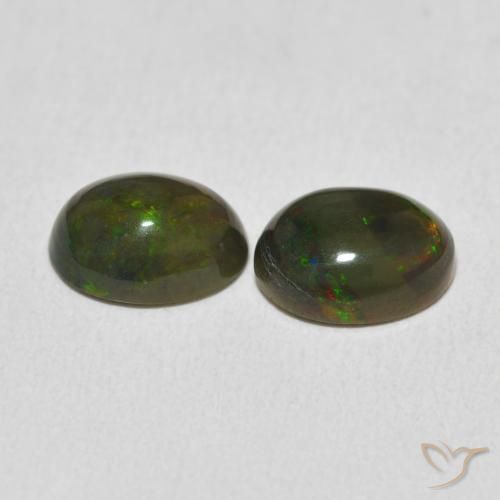 Pedras preciosas de Opala Multicolorido natural de 2.37 ct, oval, Opaco