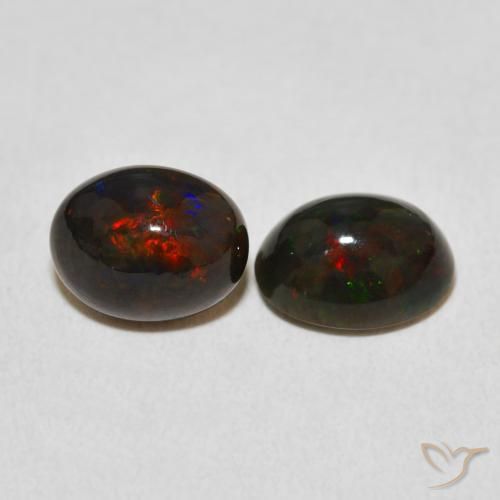 Pedras preciosas de Opala Multicolorido natural de 2.42 ct, oval, Opaco
