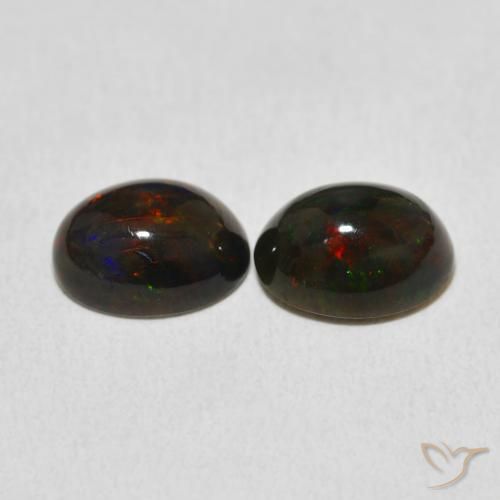 Pedras preciosas de Opala Multicolorido natural de 2.42 ct, oval, Opaco