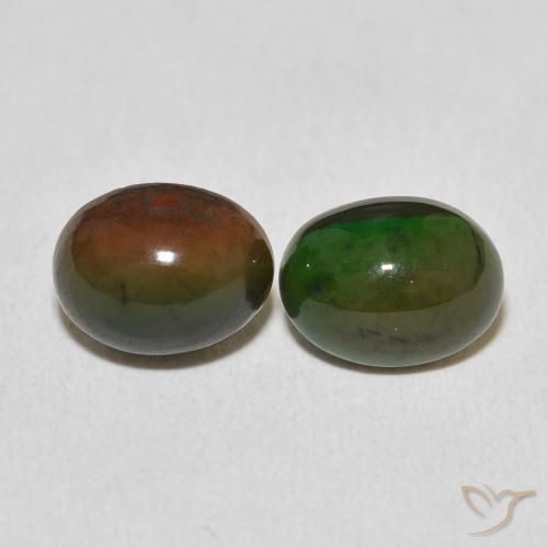 2.33ctw Natural Multicolorido Opala, oval, Opaco