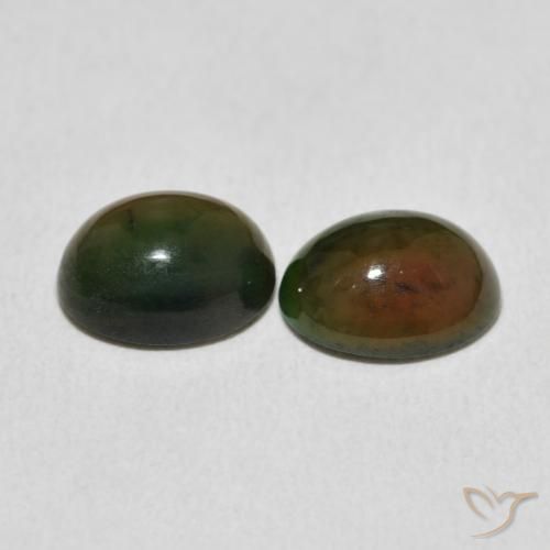 Pedras preciosas de Opala Multicolorido natural de 2.33 ct, oval, Opaco