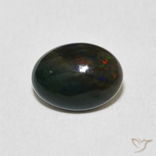 1.56ct Natural Multicolorido Opala, oval, Opaco