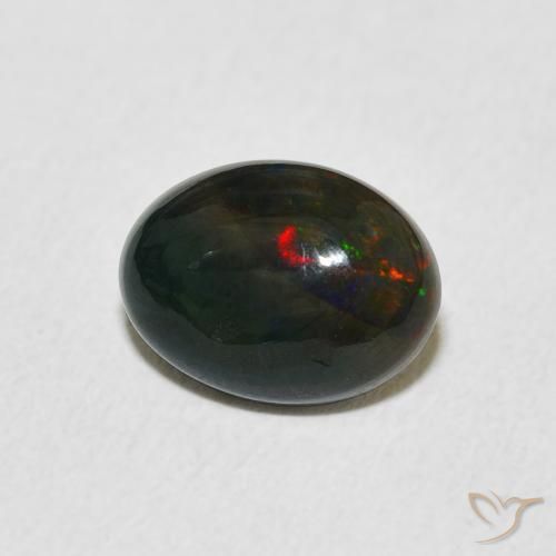 Opala Multicolorido Natural 1.56ct, oval, Opaco
