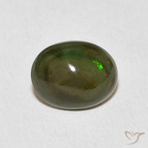 1.54ct Natural Multicolorido Opala, oval, Opaco