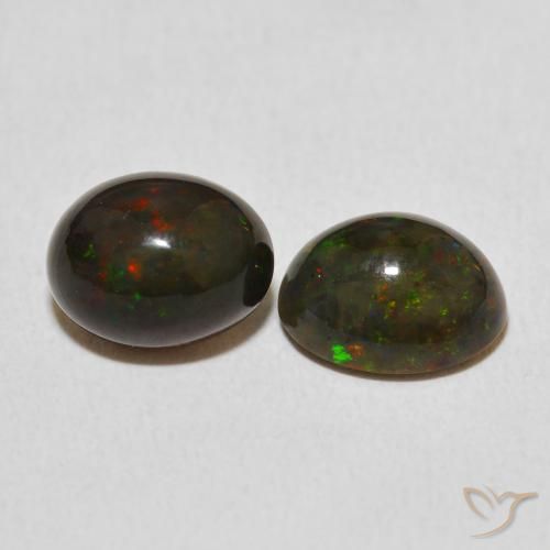Pedras preciosas de Opala Multicolorido natural de 2.95 ct, oval, Opaco