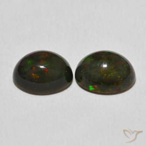 Pedras preciosas de Opala Multicolorido natural de 2.95 ct, oval, Opaco