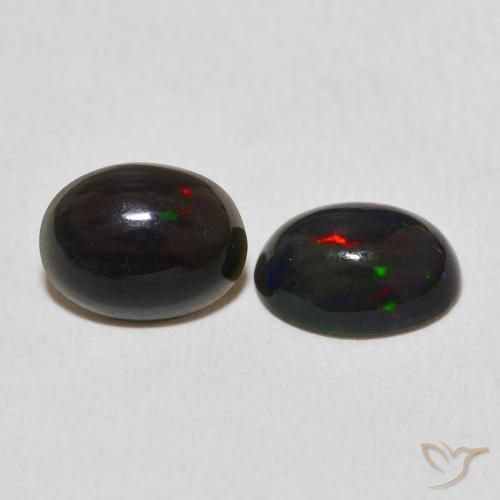 Pedras preciosas de Opala Multicolorido natural de 1.97 ct, oval, Opaco