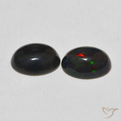 Pedras preciosas de Opala Multicolorido natural de 1.97 ct, oval, Opaco