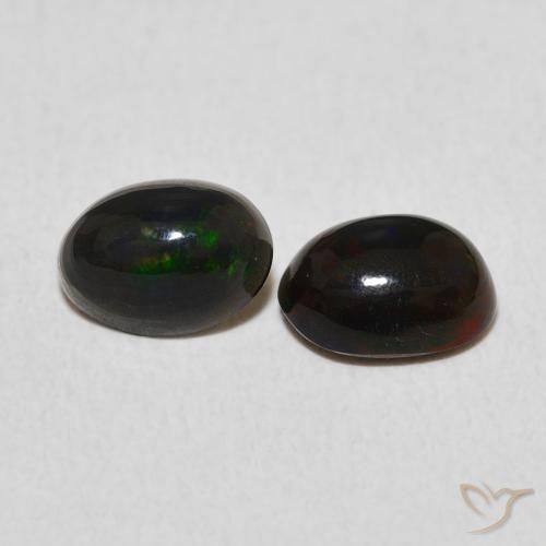 Pedras preciosas de Opala Multicolorido natural de 1.05 ct, oval, Opaco