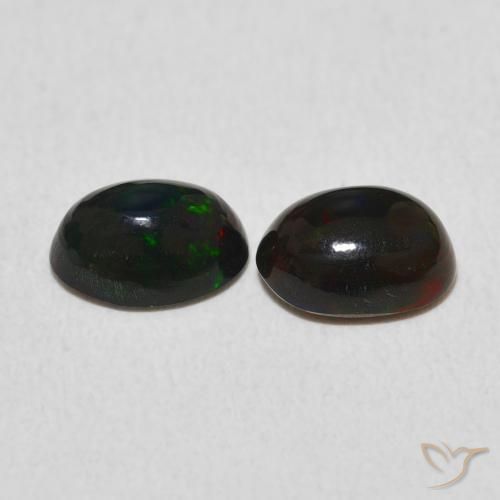 Pedras preciosas de Opala Multicolorido natural de 1.05 ct, oval, Opaco