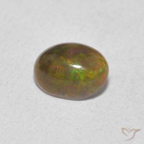 0.50ct Natural Multicolorido Opala, oval, Opaco