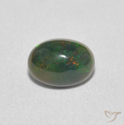0.55ct Natural Multicolorido Opala, oval, Opaco