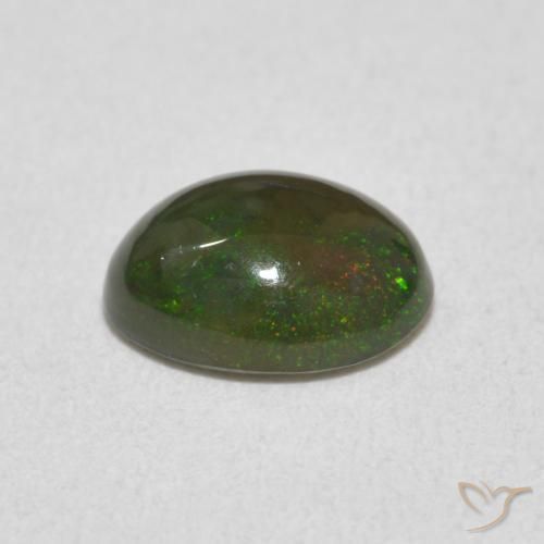 Opala Multicolorido Natural 0.75ct, oval, Opaco