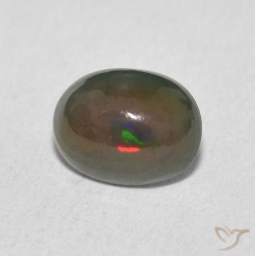Opala Multicolorido Natural 0.92ct, oval, Opaco