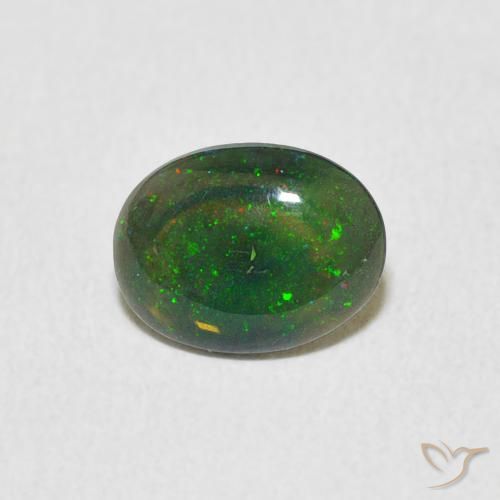 0.53ct Natural Multicolorido Opala, oval, Opaco