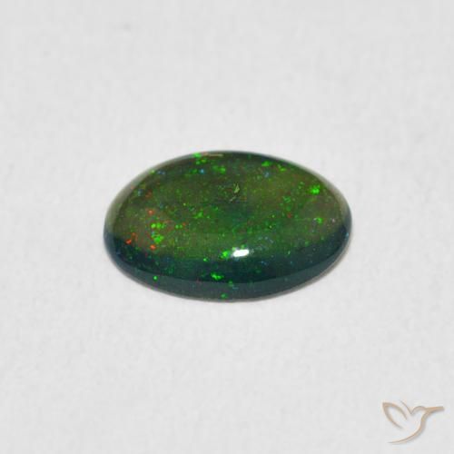 Opala Multicolorido Natural 0.53ct, oval, Opaco