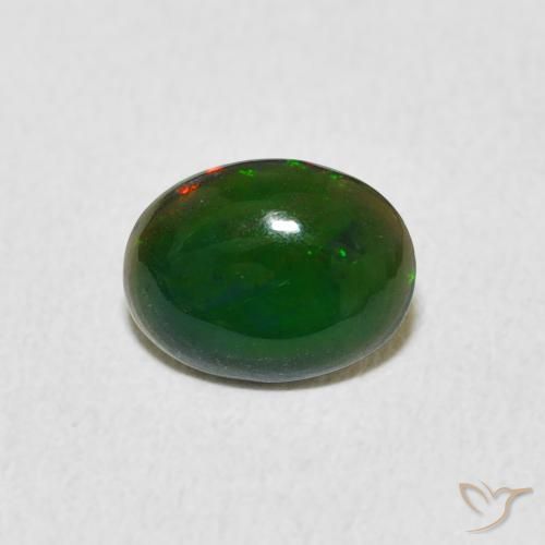 0.62ct Natural Multicolorido Opala, oval, Opaco