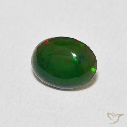 Opala Multicolorido Natural 0.62ct, oval, Opaco