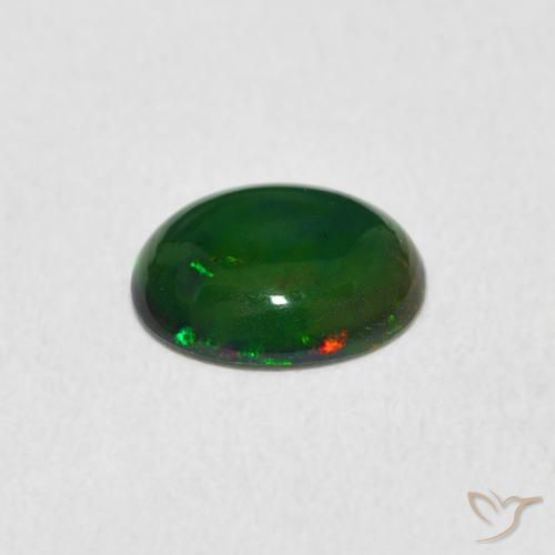 Opala Multicolorido Natural 0.62ct, oval, Opaco
