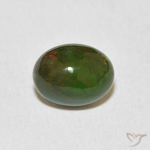 1.37ct Natural Multicolorido Opala, oval, Opaco