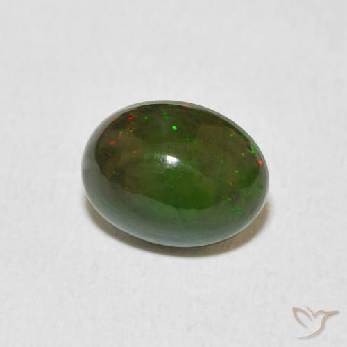 Opala Multicolorido Natural 1.37ct, oval, Opaco