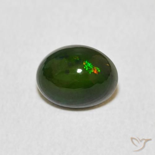 0.67ct Natural Multicolorido Opala, oval, Opaco