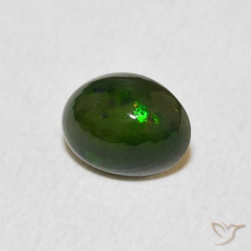 Opala Multicolorido Natural 0.67ct, oval, Opaco