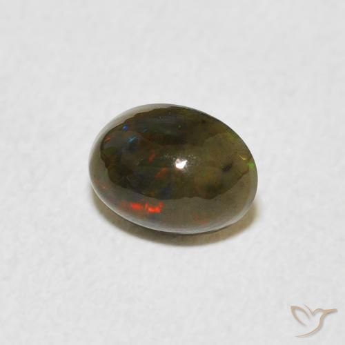 Opala Multicolorido Natural 0.47ct, oval, Opaco
