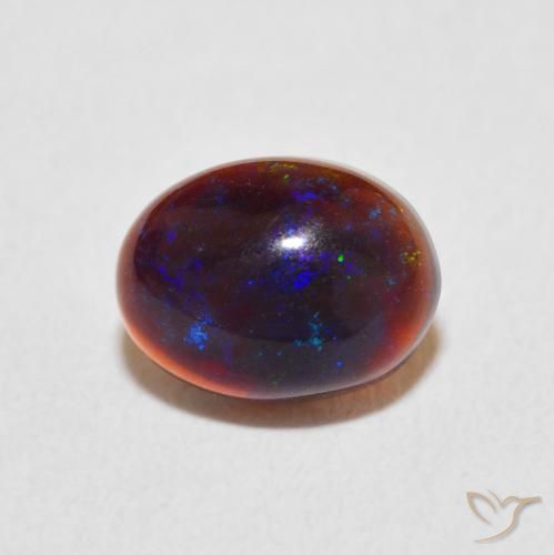 0.83ct Natural Multicolorido Opala, oval, Opaco