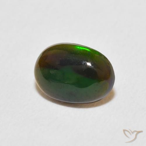 Opala Multicolorido Natural 0.43ct, oval, Opaco