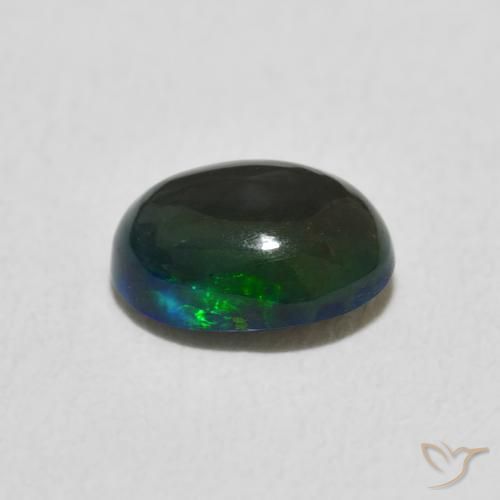 Opala Multicolorido Natural 0.72ct, oval, Opaco