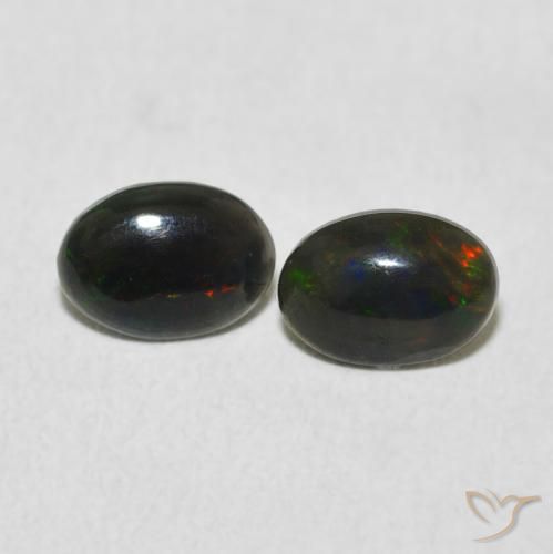 0.80ctw Natural Multicolorido Opala, oval, Opaco