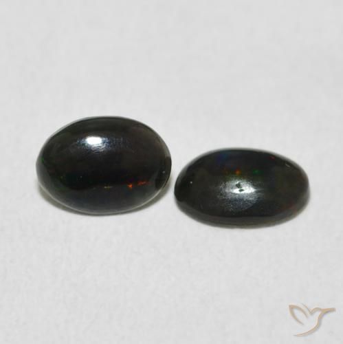 Pedras preciosas de Opala Multicolorido natural de 0.80 ct, oval, Opaco