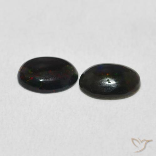 Pedras preciosas de Opala Multicolorido natural de 0.80 ct, oval, Opaco