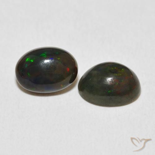 Pedras preciosas de Opala Multicolorido natural de 1.70 ct, oval, Opaco