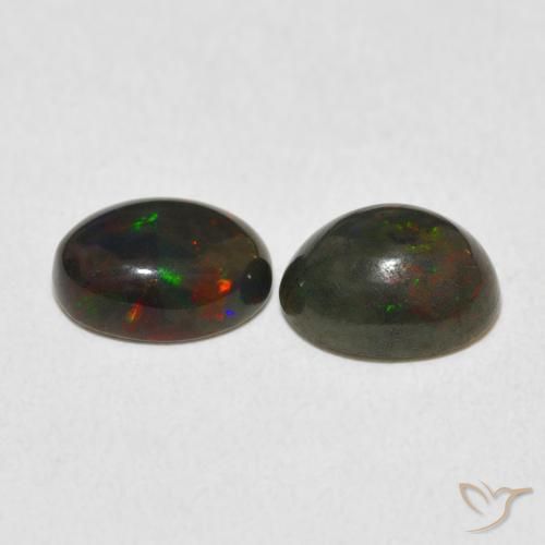 Pedras preciosas de Opala Multicolorido natural de 1.70 ct, oval, Opaco