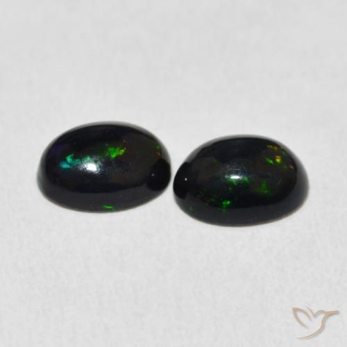 Pedras preciosas de Opala Multicolorido natural de 1.53 ct, oval, Opaco