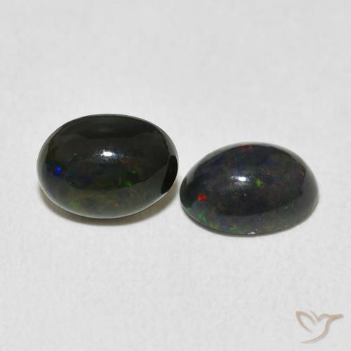 Pedras preciosas de Opala Multicolorido natural de 1.64 ct, oval, Opaco