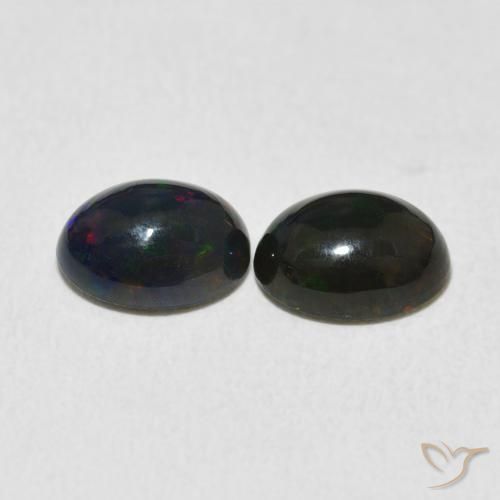 Pedras preciosas de Opala Multicolorido natural de 1.58 ct, oval, Opaco