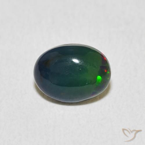 0.82ct Natural Multicolorido Opala, oval, Opaco