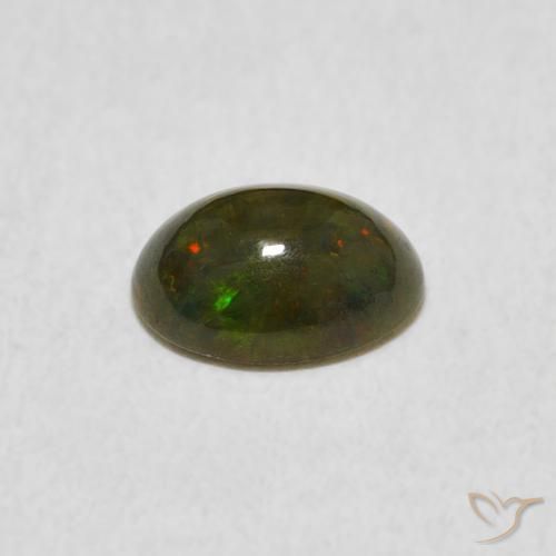 Opala Multicolorido Natural 0.51ct, oval, Opaco