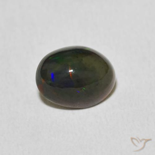 1.24ct Natural Multicolorido Opala, oval, Opaco