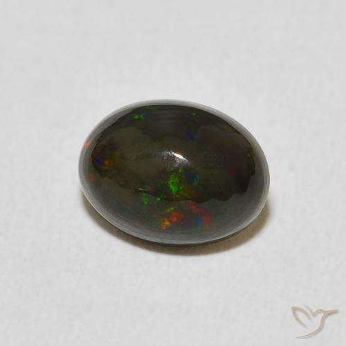Opala Multicolorido Natural 0.95ct, oval, Opaco