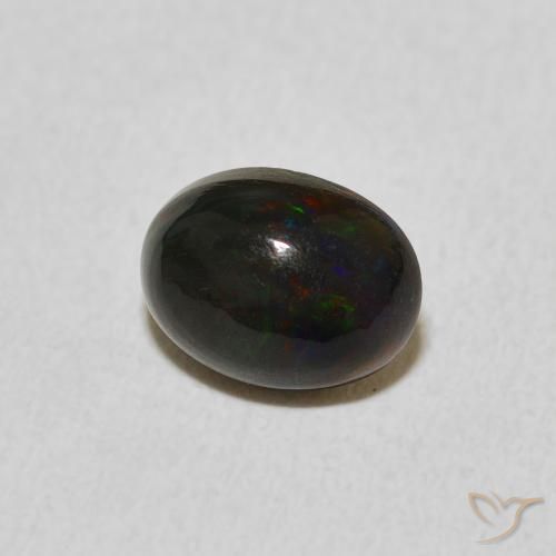 Opala Multicolorido Natural 1.03ct, oval, Opaco