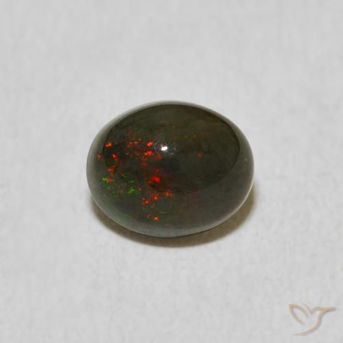 0.68ct Natural Multicolorido Opala, oval, Opaco