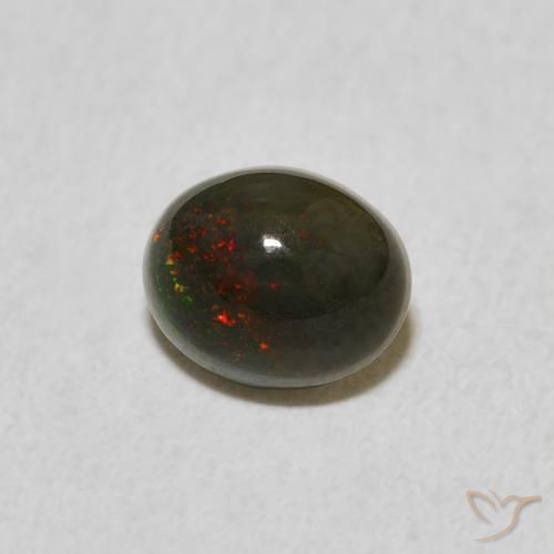 Opala Multicolorido Natural 0.68ct, oval, Opaco