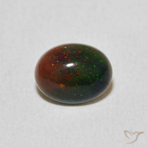 0.51ct Natural Multicolorido Opala, oval, Opaco